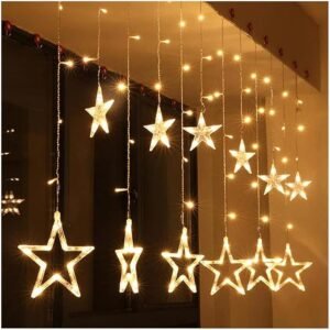 One94Store 12 Stars 138 Led Curtain String Lights