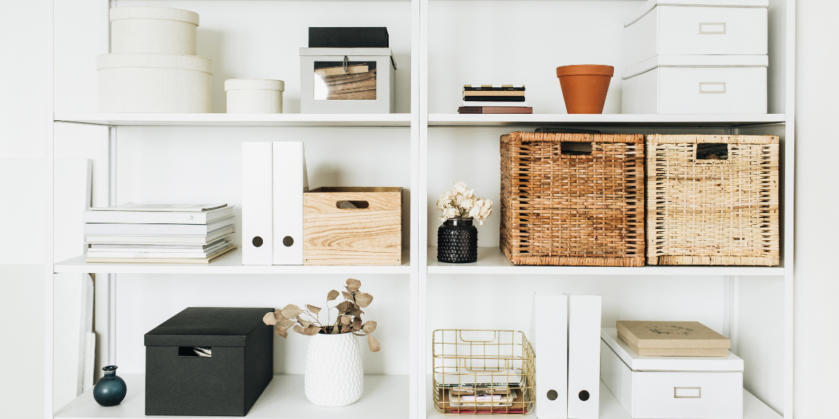 Home storage spaces and organizers